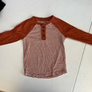 Henley striped shirt baby boys 2T
